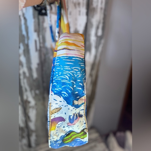 Nicole Rubel Cappelli Surfing Dogs Beach Tote Vintage - Picture 7 of 9